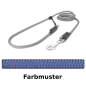 Preview: EASYLONG Hundeleine - L - 3m - blau mit roten Punkten